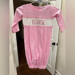 Pink “Eloise” Baby Gown